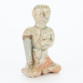 Antique Southeast Asian Pottery Figure