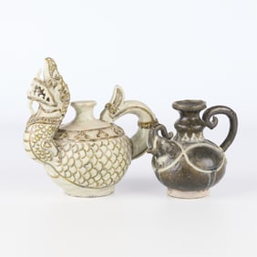 2 Thai Animal Ewers