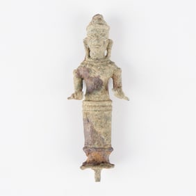 Thai or Khmer Bronze Goddess Statue