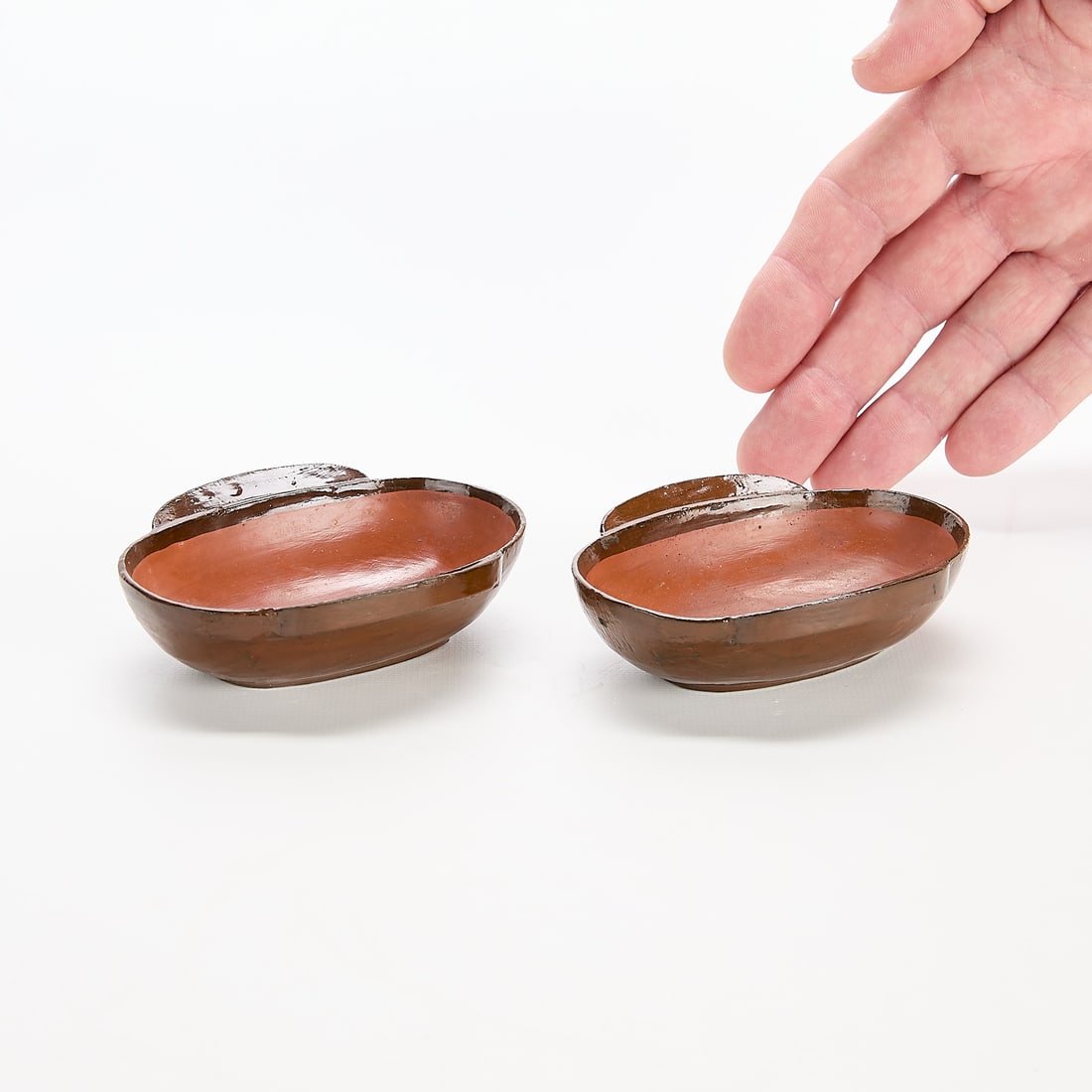 Pair Ancient Style Chinese Lacquer Erbei (1 of 5)