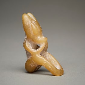Chinese Carved Jade Yupei Pendant God Figure