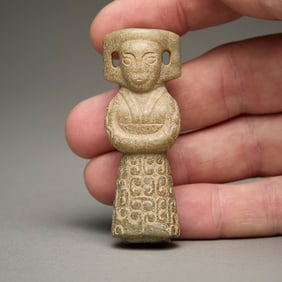 Chinese Carved Hetian Jade Figure Pendant