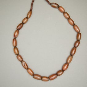 Antique Asian Agate Bead Necklace