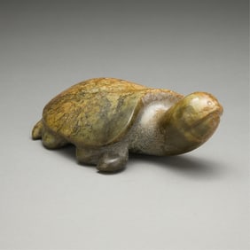 Chinese Carved Jade/Hardstone Turtle Figure