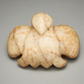 Old Chinese Hardstone/Quartz Bird Carving