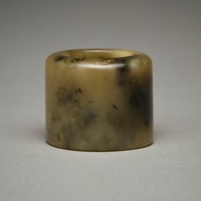 Chinese Carved Jade Archer's Ring