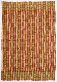 African Kente King's Cloth Textile 9'9"x6'6"