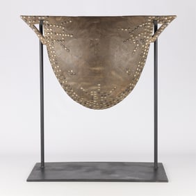 African Carved Wooden Songye Slit Drum w/ Stand