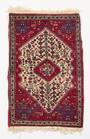 Persian Abadeh Wool Woven Rug 3'8"x2'3"