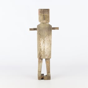 Antique Carved Wood Folk Art Figure