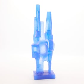 Maurice Legendre Daum Pate de Verre Sculpture
