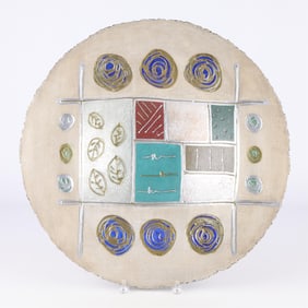 Doug Maxwell Wall Hanging Paper Mache Bowl 2005