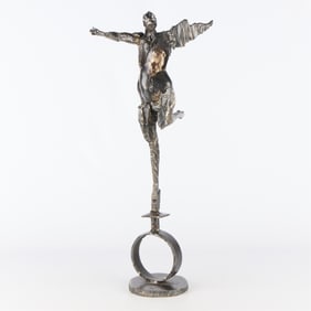 Bronze Abstract Sculpture of Figure