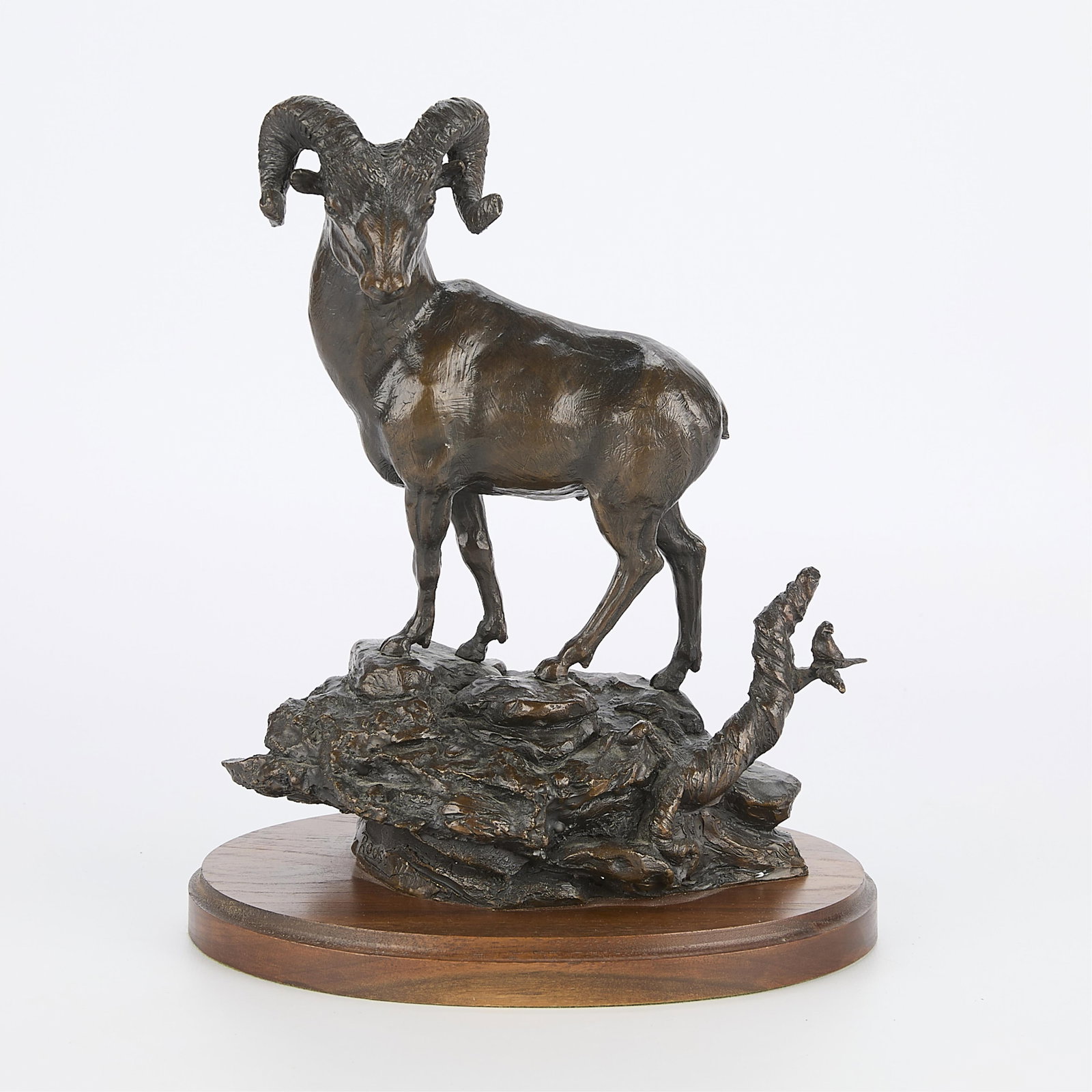 R. Rousu Big Horn Sheep Bronze Sculpture (1 of 6)