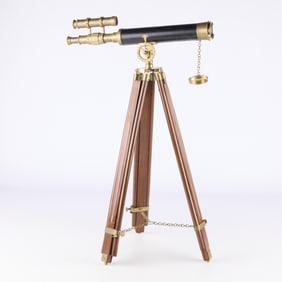 Hampton Double-Barrel Nautical Telescope & Tripod