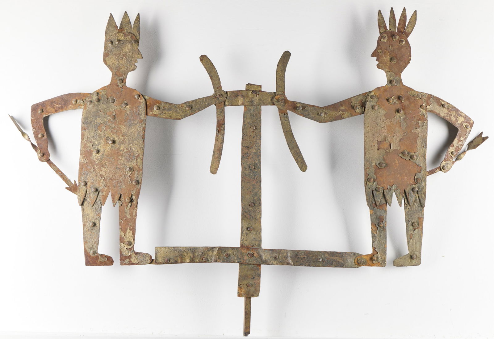Sheet Iron Native American Weathervane (1 of 3)