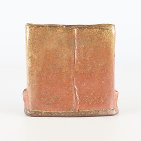 Randy Johnston Red Ceramic Vase