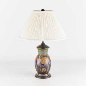 Vintage Gouda Pottery Table Lamp