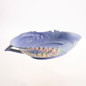 20th c. Roseville Foxglove Blue Centerpiece Bowl