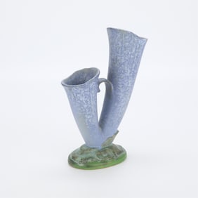 Weller Art Pottery Blue "Sydonia" Double Vase
