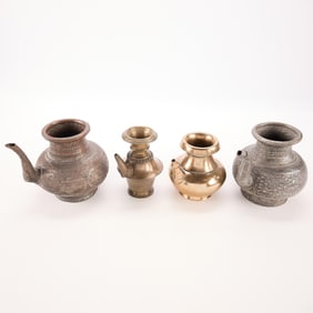 4 Assorted Water Pots