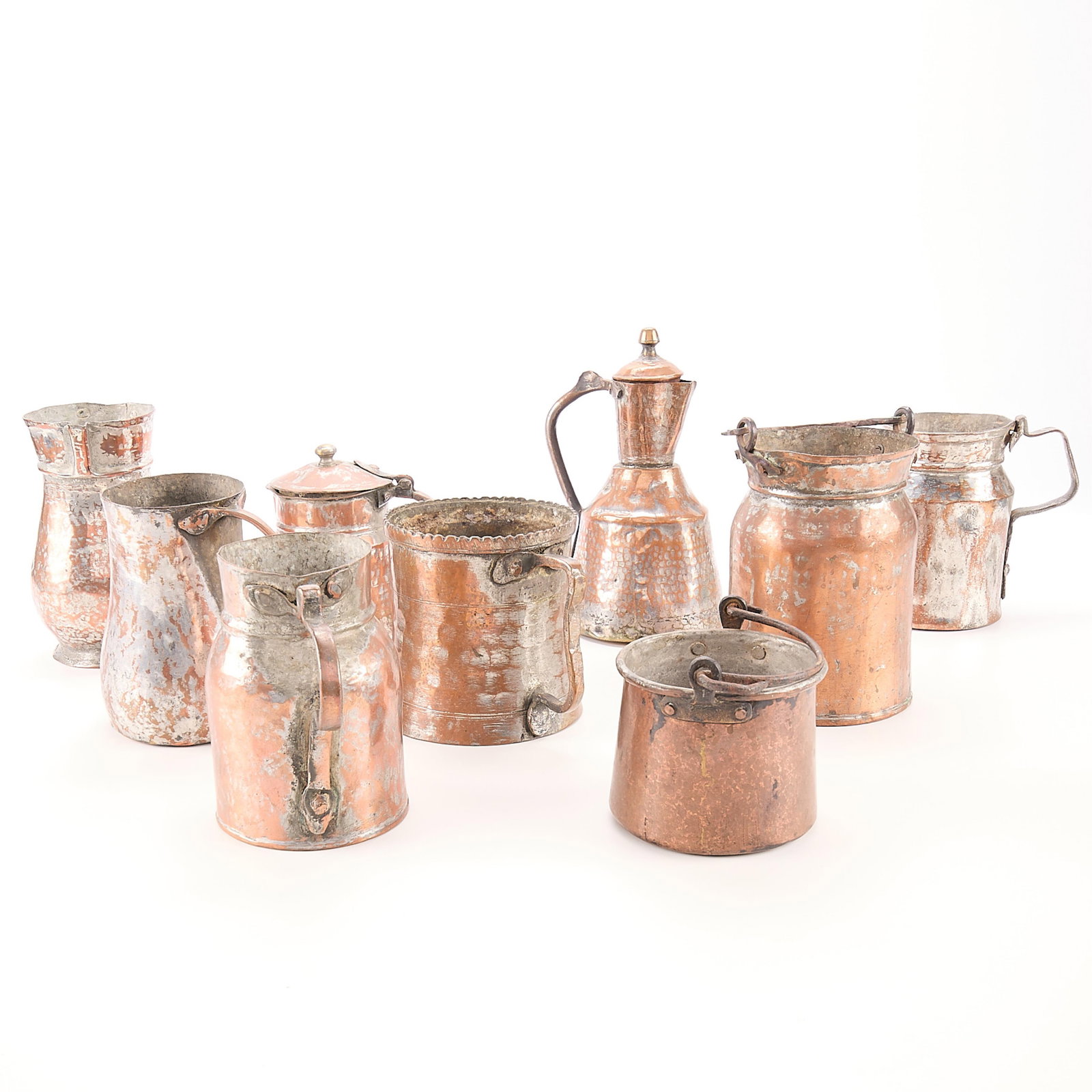 9 Brass/Copper Vessels (1 of 2)