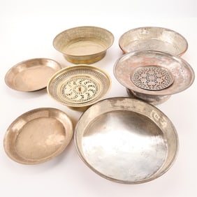 7 Pcs Assorted Metal Dishes