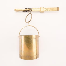 Brass Bucket and Scale