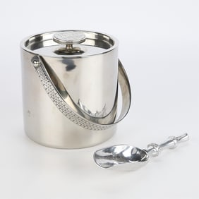 Ralph Lauren Stainless Steel "Watchband" Ice Bucket