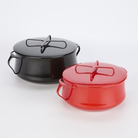 2 Dansk Kobenstyle Steel Dutch Ovens - 2 QT & 4 QT