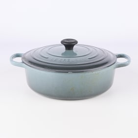 Le Creuset #30 Enameled "Ombre Blue" Dutch Oven