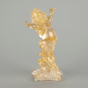 Murano Glass Cherub, Signed