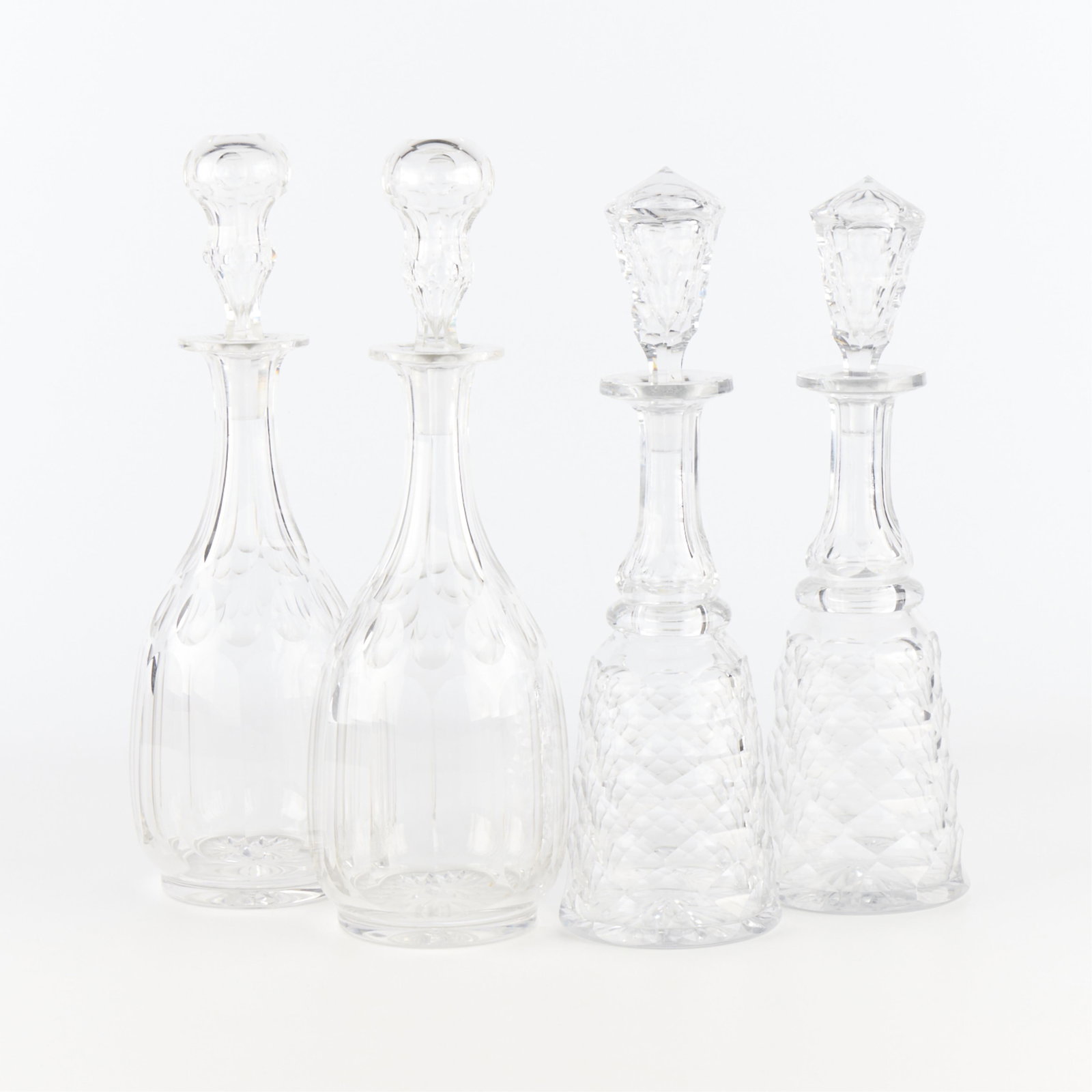 4 Cut Glass Decanters with Stoppers (1 of 3)