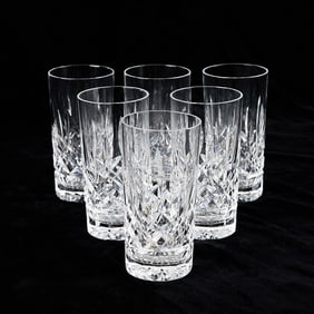 Set 6 Waterford Crystal High Ball Glasses
