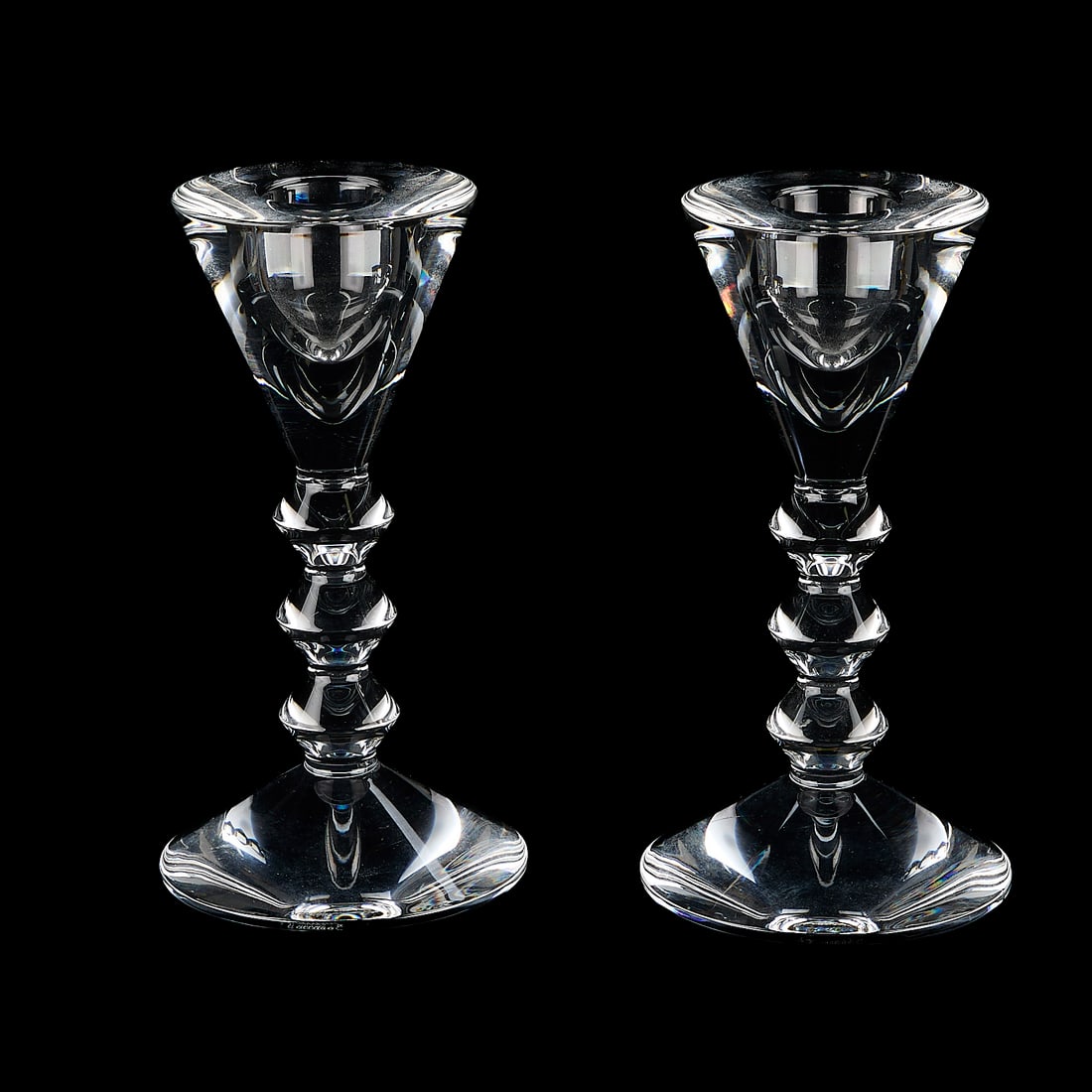 Pair of Baccarat Crystal Vega Candlesticks (1 of 7)