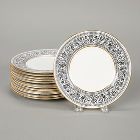 13 Wedgwood Florentine Bread & Butter Plates