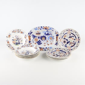 11 Pcs Ironstone Porcelain Dishes