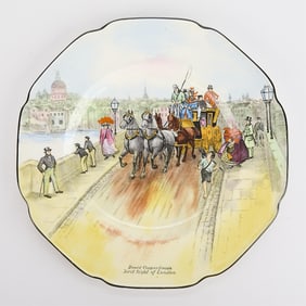 Crown Ducal Ware English Porcelain "David Copperfield" Plate
