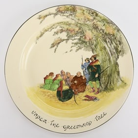 Royal Doulton English Porcelain "Under the Greenwood Tree" Plate