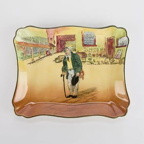 Royal Doulton English Porcelain "Ol' Peggoty" Tray D5175
