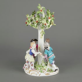 Meissen "Ring Around the Rosie" Porcelain Statuette