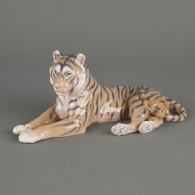 Royal Copenhagen 714 Porcelain Tiger Figurine