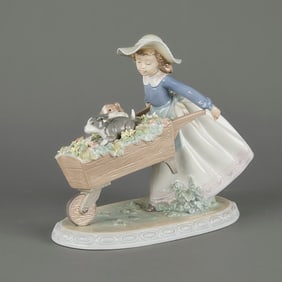 Lladro "Barrow of Fun" Porcelain Figurine