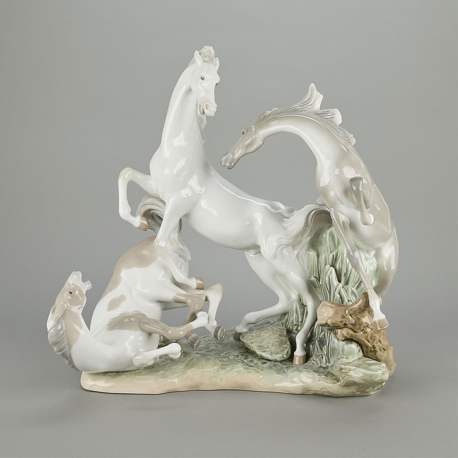 Lladro "Horse's Group" Large Statuette (1 of 8)