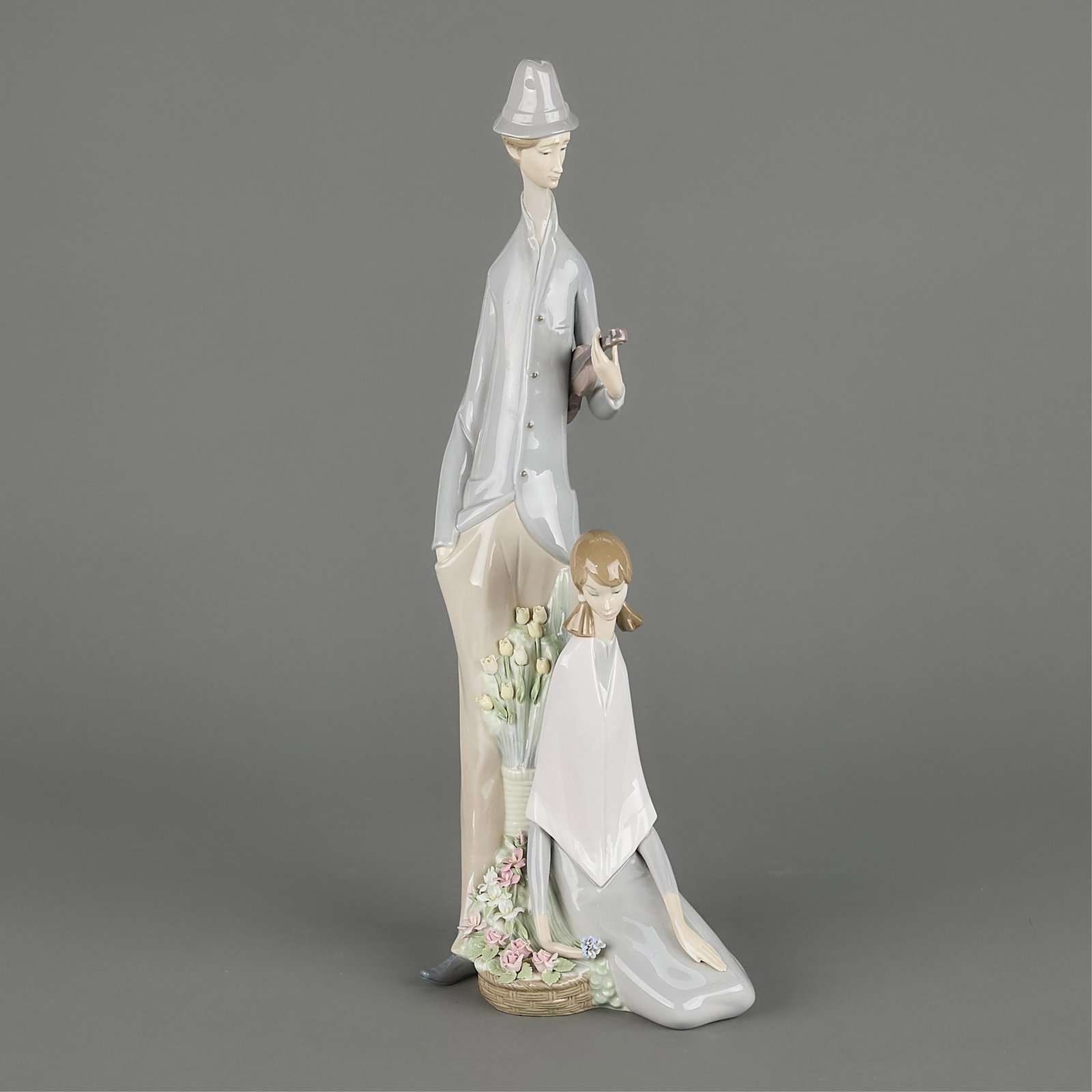 Lladro "Violinist and Girl" Porcelain Figurine (1 of 7)
