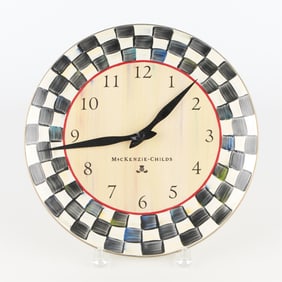 MacKenzie-Childs Courtly Check Wall Clock