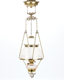 Antique Hanging Parlor Lamp