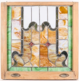 Arts & Crafts Stained Glass Window