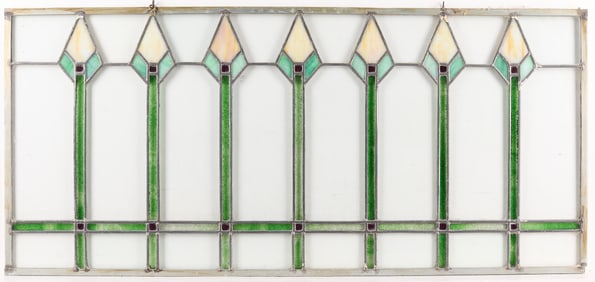 Arts & Crafts Stained Glass Window