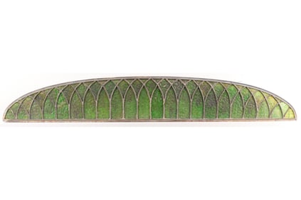 Oblong Arts & Crafts Stained Glass Window